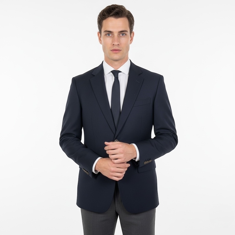 OSCAR DE LA RENTA MEN'S WOOL BLAZER JACKET SIZE 48 REGULAR